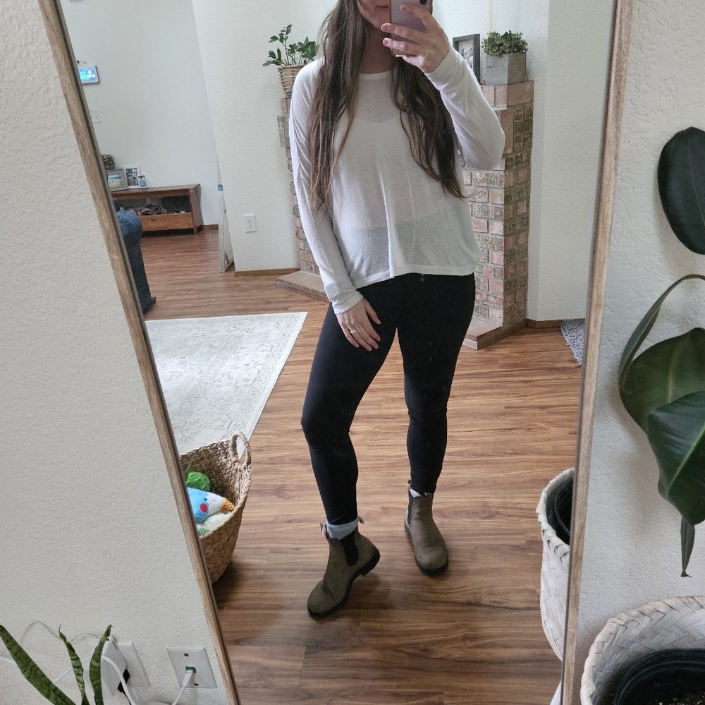 LOFT | White Long Sleeve Top